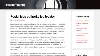 
                            8. Postal jobs authority job locator - ewacemap.gq - ewacemap.gq