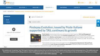 
                            7. Postepay Evolution continues its growth |tas - TAS Group - Login Postepay Evolution