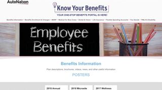 posters - Know Your Benefits - Autonation Benefits Portal