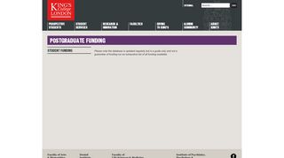 
                            9. Postgraduate funding - King's College London - Wellcome Trust Application Portal