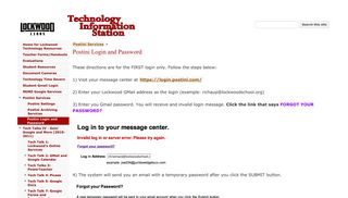 
                            6. Postini Login and Password - Technology Information Station - Postini Portal Page