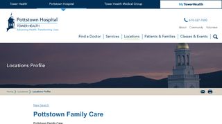 
                            3. Pottstown Family Care - Pottstown Hospital - Tower Health - Pottstown Clinic Company Llc Patient Portal