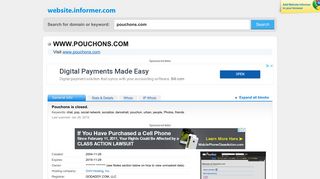 
                            1. pouchons.com at WI. Pouchons is closed. - Website Informer - Pouchons Portal