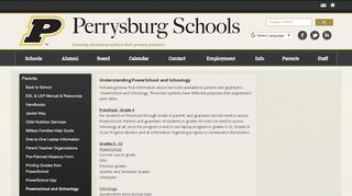 Powerschool and Schoology - Perrysburg Schools