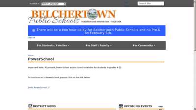 PowerSchool  Belchertown Public Schools