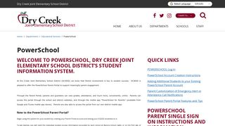 
                            1. PowerSchool - Dry Creek Joint Elementary - School Loop - Powerschool Student Portal Dry Creek