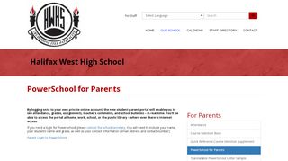 
                            6. PowerSchool for Parents | Halifax West High - Hrsb Powerschool Portal