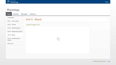 PowerSchool Learning : Physiology : Unit 5 - Blood
