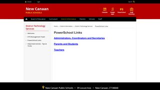 
                            1. PowerSchool Links - New Canaan Public Schools - Saxe Middle School Powerschool Portal