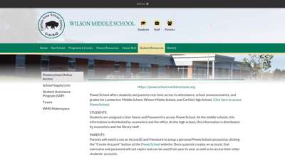 
                            8. Powerschool Online Access - Wilson Middle School