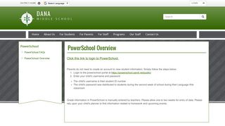 
PowerSchool Overview | Dana - San Diego Unified School  
