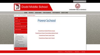 
                            5. PowerSchool Parent - Cheshire Public Schools - Dodd Portal