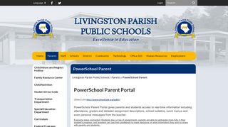 PowerSchool Parent - Livingston Parish Public Schools