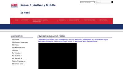 PowerSchool Parent Portal - Susan B. Anthony Middle School