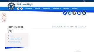 
                            6. PowerSchool (PD) / Schedules and Results - Walker County ... - Powerschool Portal Walker County