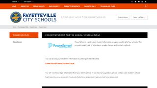
                            4. PowerSchool / PowerSchool - Fayetteville City Schools - Fhs Powerschool Portal