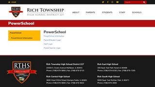 
                            1. PowerSchool - Rich Township High School - Rich 227 Org Powerschool Portal