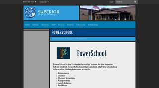 PowerSchool - School District of Superior
