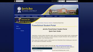 
                            2. PowerSchool Student Portal - Jericho School District - Powerschool Jericho Parent Portal