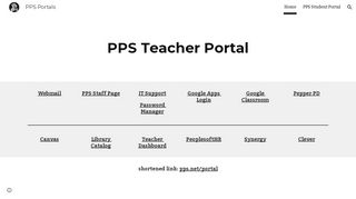 
                            5. PPS Portals - Google Sites - Synergy Pps Portal