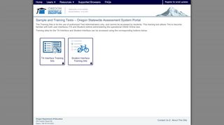 
Practice and Training Tests – Oregon Statewide Assessment ...
