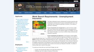 
                            2. Pre-paid Debit Card - Division of Unemployment Insurance - Maryland Unemployment Debit Card Portal