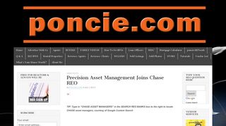 
                            1. Precision Asset Management Joins Chase REO | poncie.com - Precision Asset Management Agent Portal