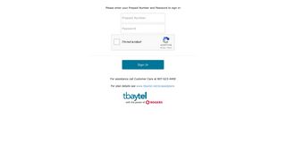 
                            8. Prepaid Online - Tbaytel - Tbaytel Net Portal
