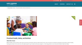 
                            5. Preschool Health, Safety, And Nutrition - Early Learning Florida