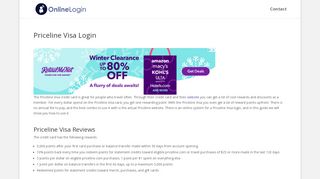 
                            8. Priceline Visa Login - Online Login - Priceline Visa Card Online Portal