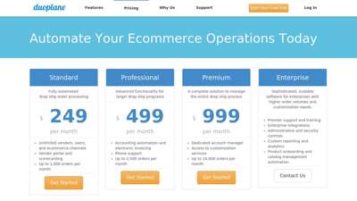 Pricing and Plans - Duoplane Commerce