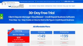 
                            3. Pricing - Credit Repair Software : - Client Dispute Manager Portal