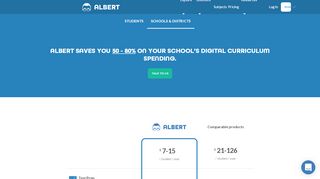 
                            8. Pricing - Schools & Districts | Albert - Albert.io - Albert Io Sign Up