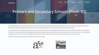 
Primary and Secondary Schools (K-12) | Embark  

