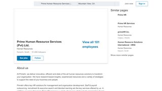 
                            6. Prime Human Resource Services (Pvt) Ltd. | LinkedIn - Prime Hr Login Id