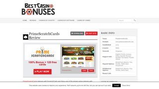 
                            15. PrimeScratchCards - Get 20 Free Scratchcards - Best Casino ... - Primescratchcards Portal