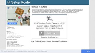 
                            4. Primus Router Guides - SetupRouter - Primus Router Portal