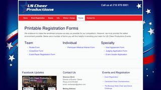 
                            8. Printable Registration Forms - US Cheer Productions - Cheer Sign Up Form