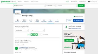 
                            3. Priory Group Employee Benefits and Perks | Glassdoor - Priory Benefits Portal