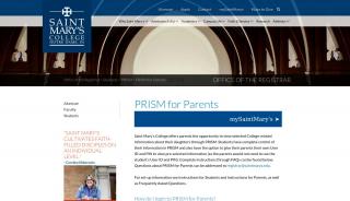 
                            4. PRISM for Parents | Saint Mary's College, Notre Dame, IN - St Mary's College Parent Portal
