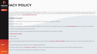 
                            7. Privacy Policy | Redfin Solutions - Redfinnet Secure Portal