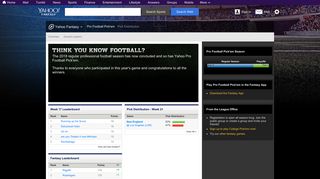 
                            1. Pro Football Pick'em | Yahoo! Sports - Yahoo Pro Football Pick Em Portal