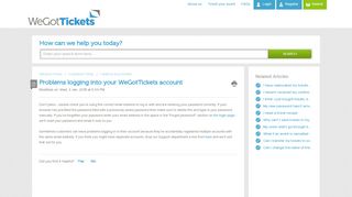 
                            4. Problems logging into your WeGotTickets account - Wegottickets Com Client Portal