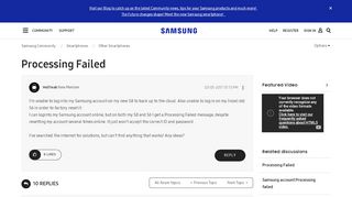 
                            2. Processing Failed - Samsung Community - Samsung Apps Portal Processing Failed