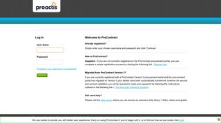 
                            1. ProContract - Pro Contract Portal