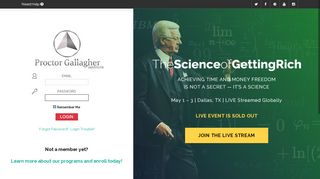 
Proctor Gallagher Institute: Login  
