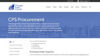 
                            4. Procurement : procurement - CPS - Cps Supplier Portal