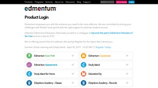 
                            3. Product Login | Edmentum - Courseware Portal