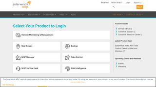 
                            7. Product Login | SolarWinds MSP - Dashboard Anywhere Portal