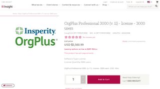 
Product | OrgPlus Professional 3000 (v. 11) - license - 3000 ...  
